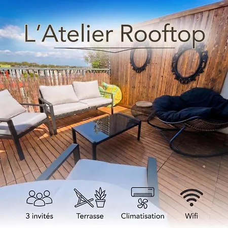 L'atelier Rooftop, Terrace&sun Appartement Montpellier